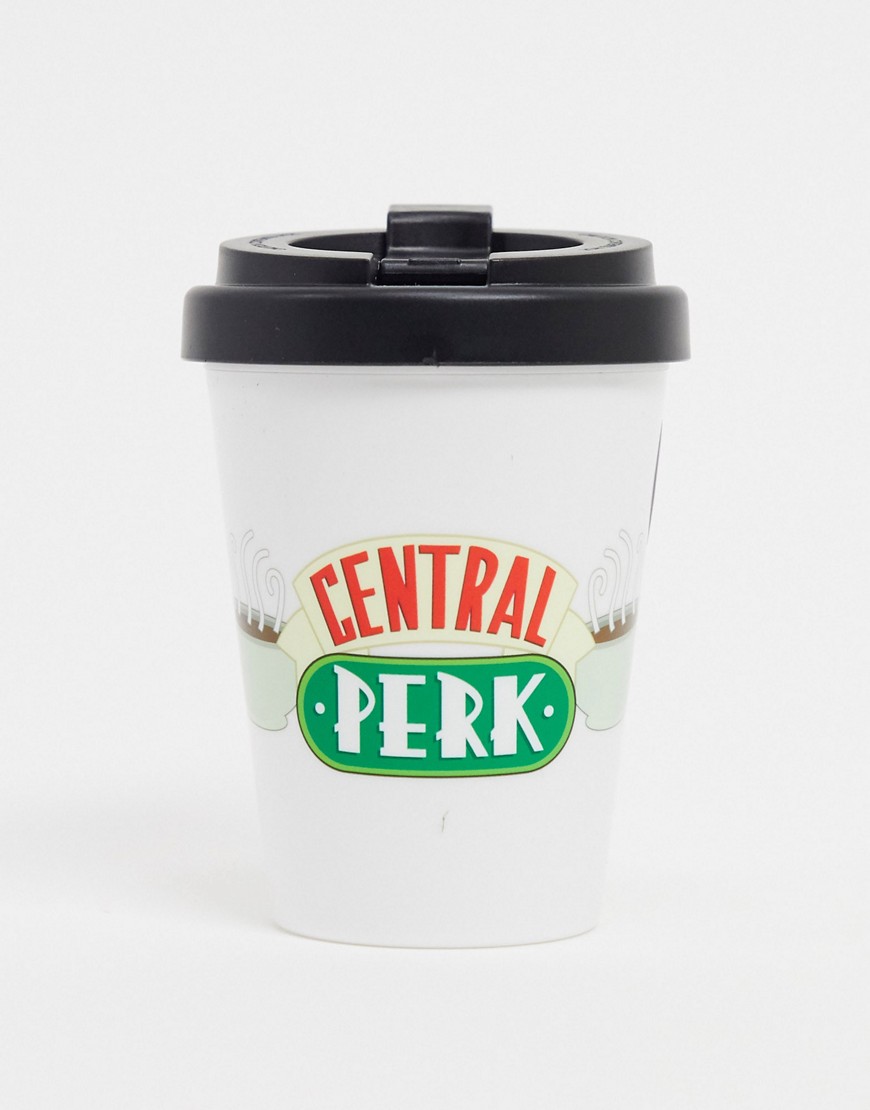 Typo x Friends - Take-away koffiemok met 'central perk'-slogan-Wit