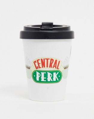 Typo x Friends – Wiederverwendbarer Kaffeebecher mit „Central Perk“-Schriftzug-Weiß