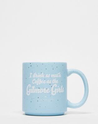 Typo x Gilmore Girls mug in blue speckle  - ASOS Price Checker