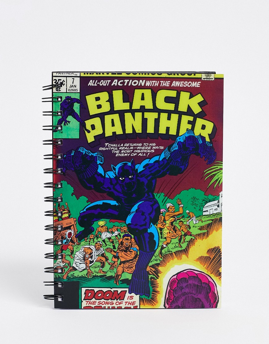 Typo x Marvel – Black Panther – Anteckningsbok med linstryck-Flerfärgad