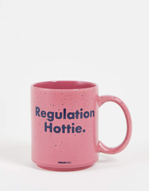Typo x Mean Girls 'Regulation Hottie' mug in pink ASOS