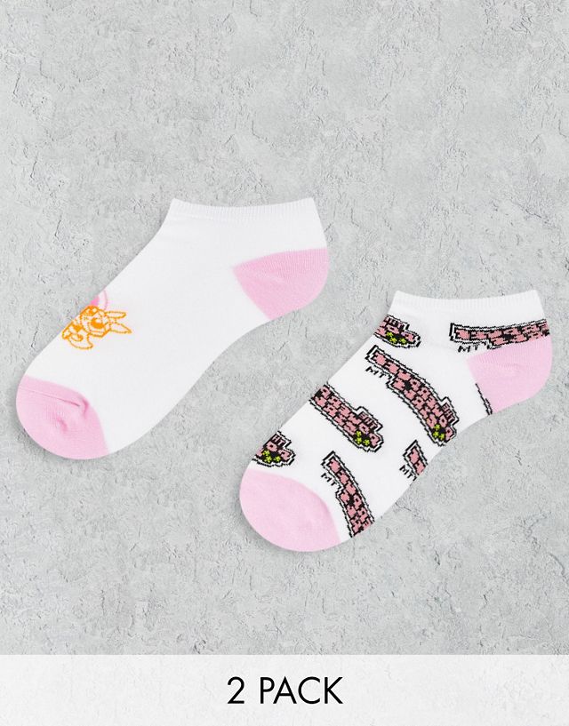 Typo x Powerpuff Girls pack of 2 sneaker socks