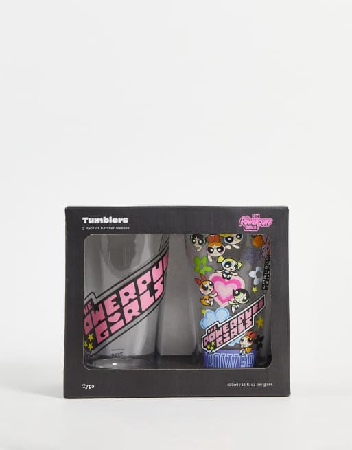 Typo x Powerpuff Pinglorna – Set med 2 ölglas 