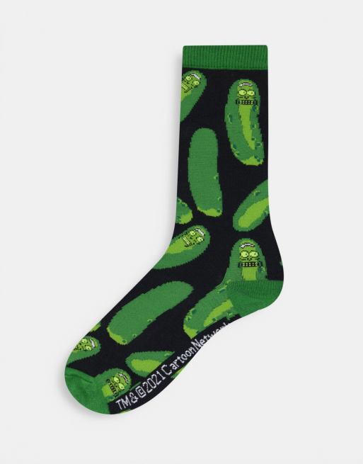 TYPO x Rick & Morty - Calzini con motivo a cetriolo