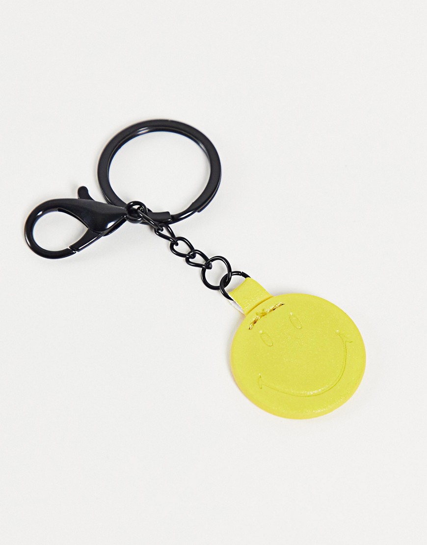 Typo x Smiley key ring chain-Yellow