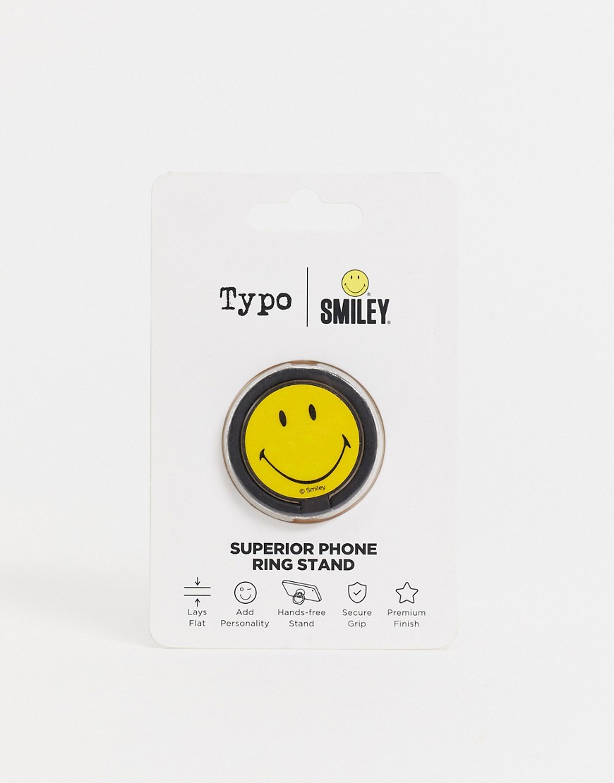 Typo x Smiley – Mobilring-Gul