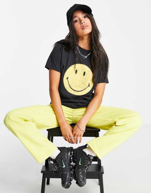 Typo x Smiley - T-shirt classique - Gris délavé