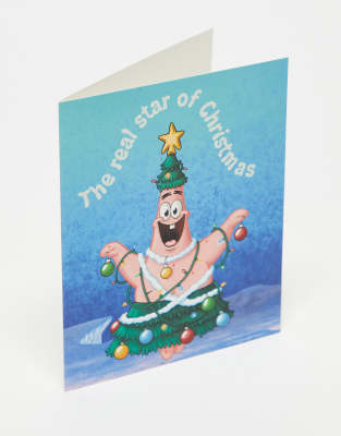 TYPO Typo x Spongebob Squarepants Christmas card-Blue
