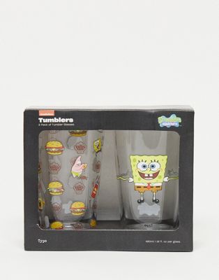 Typo x Spongebob Squarepants pack of 2 pint glasses