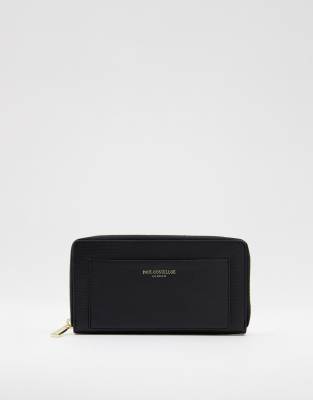 Кошельки  Asos Удлиненный кожаный кошелек черного цвета Paul Costelloe-Черный