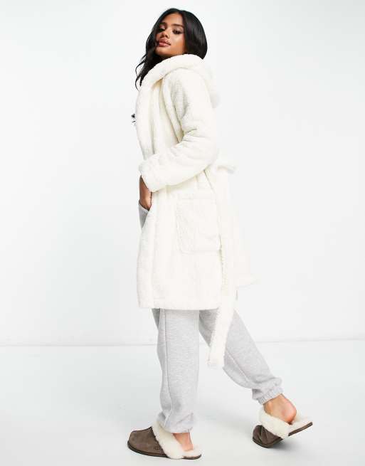 ugg dressing gown cream UGG AARTI - Dressing gown - cream/off-white
