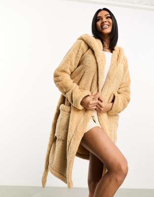 Ugg Aarti Robe In Tan-brown