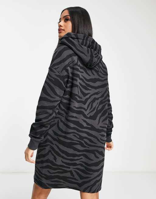 UGG Aderyn hoodie dress in black zebra | ASOS