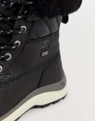 ugg adirondack quilted ski boot in black