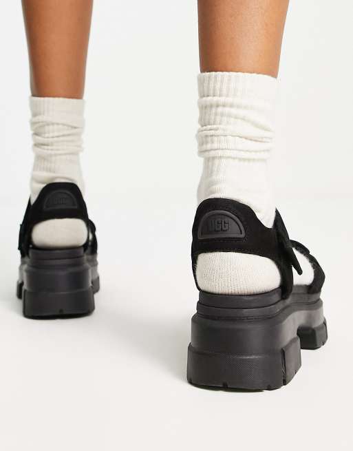 UGG – Ashton Ankle – Ledersandalen in Schwarz, 2 von 4