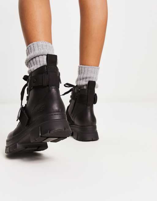 Ugg leather outlet lace up boots