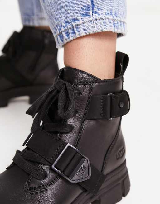 UGG Ashton lace up boots in black