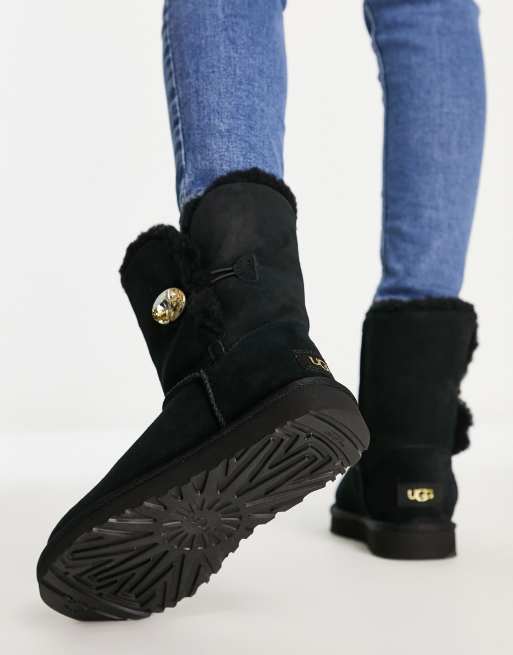 Ugg boots cheap bailey button schwarz