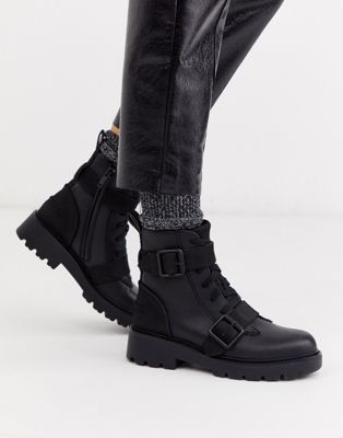 ugg black buckle boots