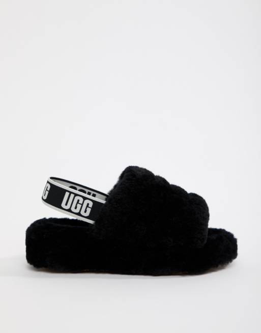 Ugg best sale black slides