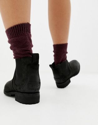 ugg bonham chelsea boots black leather