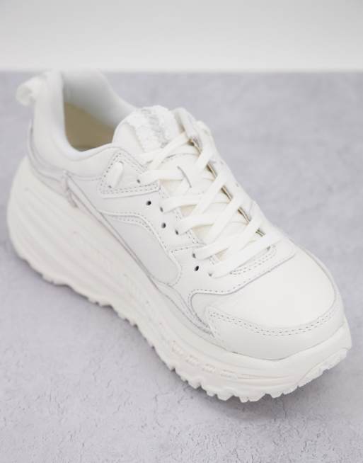 UGG CA805 chunky trainers in white leather