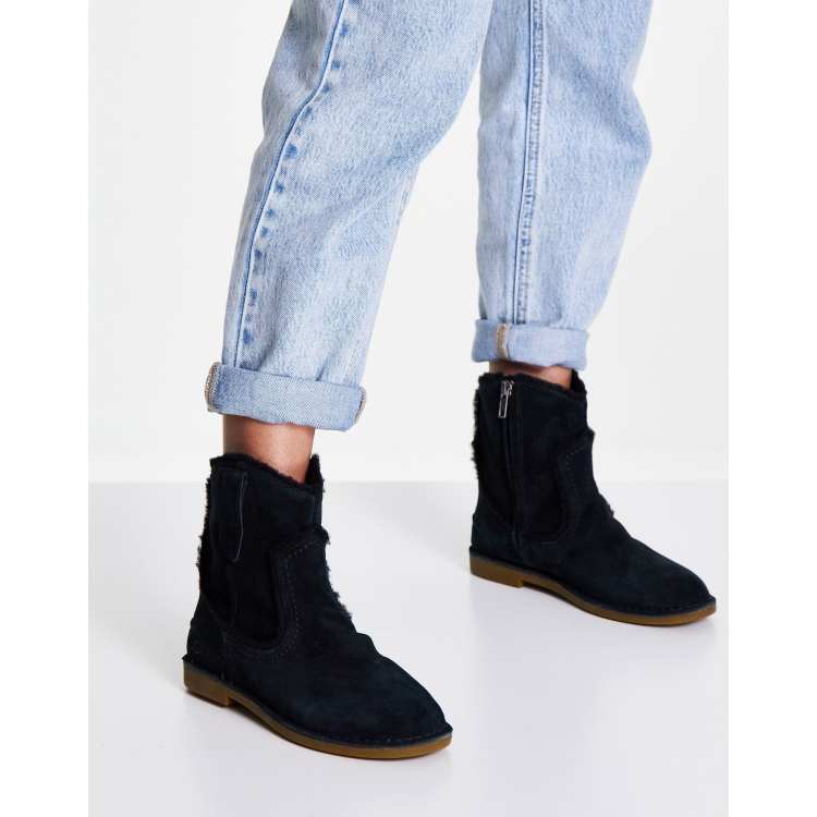 Ugg suede ankle on sale boots