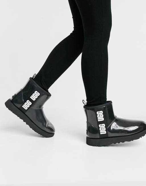 UGG Classic Clear Mini ankle boots in black