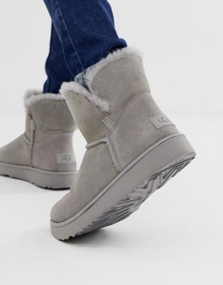 Ugg Classic Cuff Mini Boot in Gray | ASOS