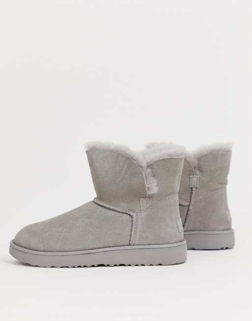 Ugg classic sales cuff grey