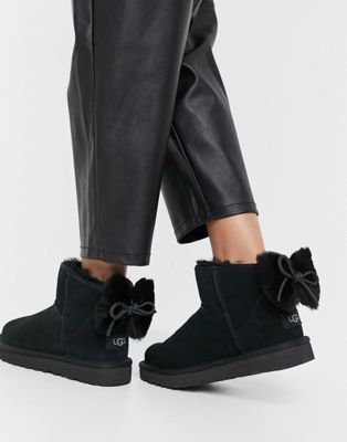 UGG Classic Mini Bow ankle boots in 