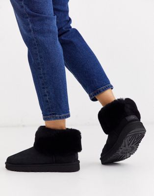 classic mini ugg boots black
