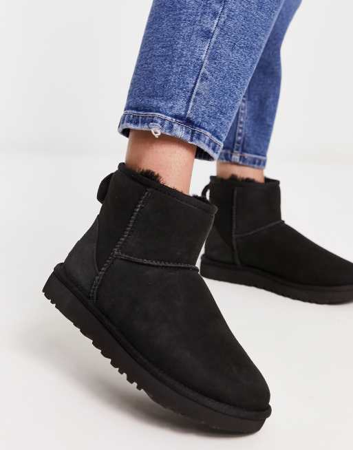 Ugg black shop flat shoes