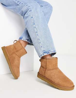 Shop Ugg Classic Mini Ii Boots In Chestnut-brown