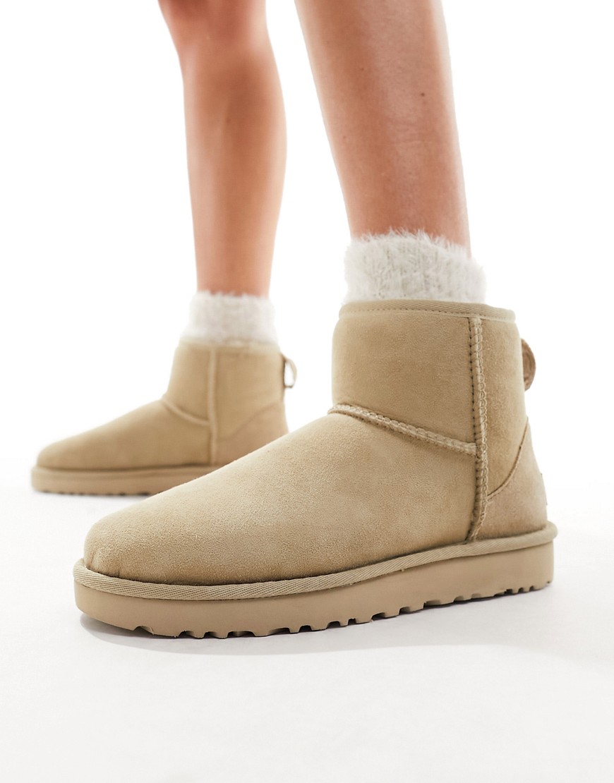 Shop Ugg Classic Mini Ii Boots In Stone-neutral
