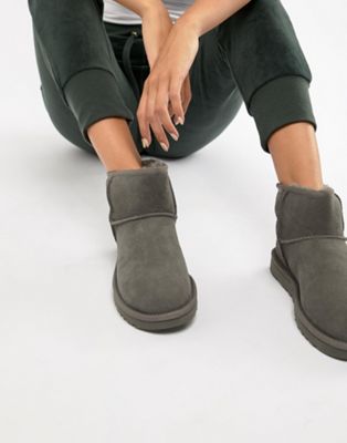 UGG Classic Mini II Grey Boots | ASOS