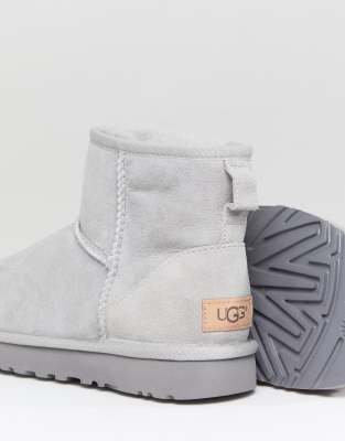 ugg classic mini ii grey violet boots