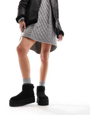 UGG Classic mini platform boots in black | ASOS