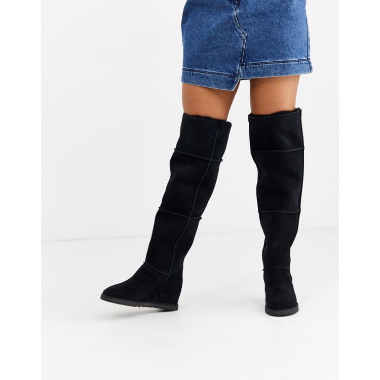 Ugg loma over the deals knee boot black