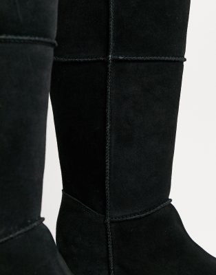 over the knee ugg boots black