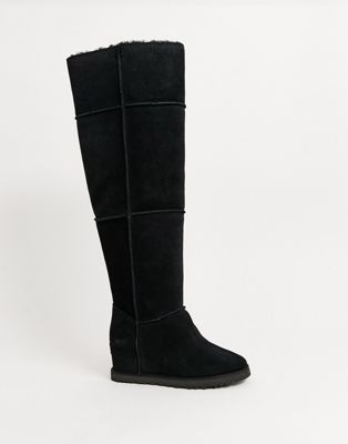 knee high black ugg boots