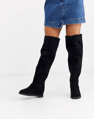 ugg black knee high boots