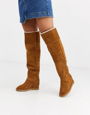 knee high ugg style boots