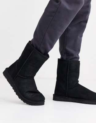 black ugg style boots