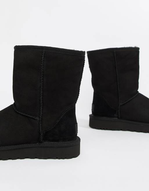UGG Classic Short II Black Boots, 3 of 4