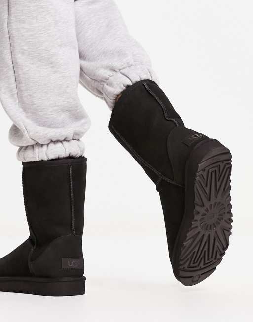 Ugg black classic short hotsell ii boots