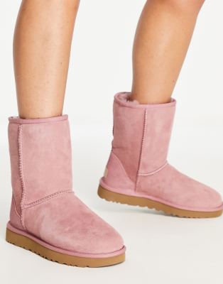 UGG Classic Short Iiboots in pink - ASOS Price Checker