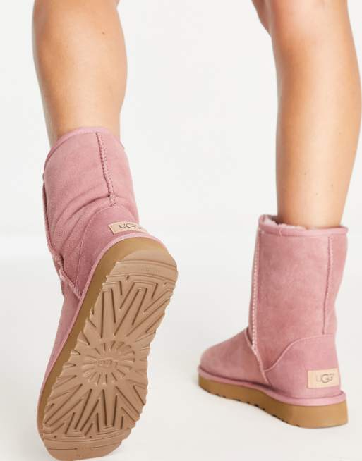 Short pink ugg store boots