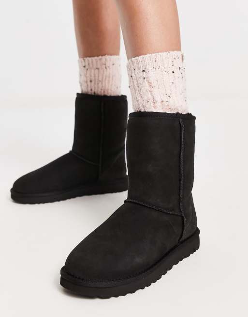 UGG Classic Short Il boots in black ASOS