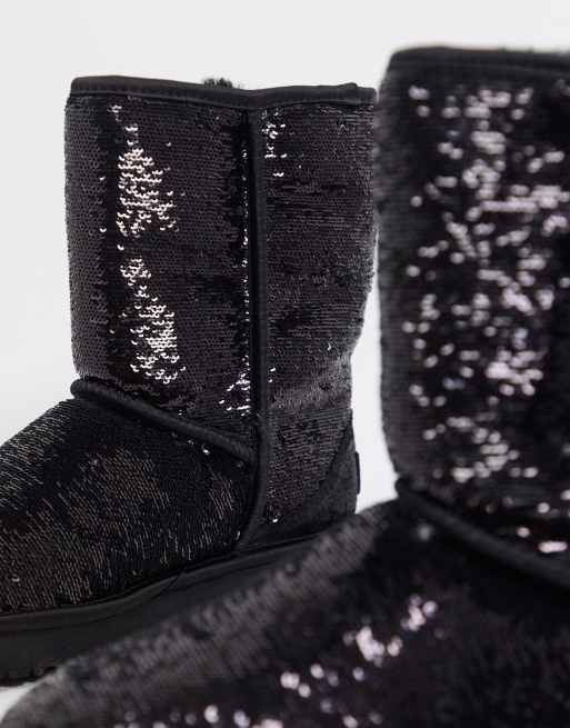 Ugg black glitter on sale boots